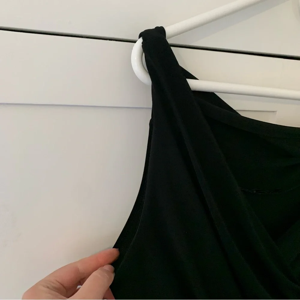 Soprano Black Stretchy Criss Cross Dress Y2K